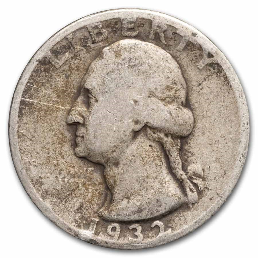 1932 Washington Quarter 40-Coin Roll AG/Good