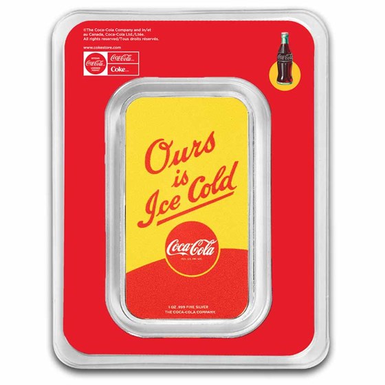 Coca-Cola® 1 oz Silver Summer Fun Colorized Bar (in TEP)