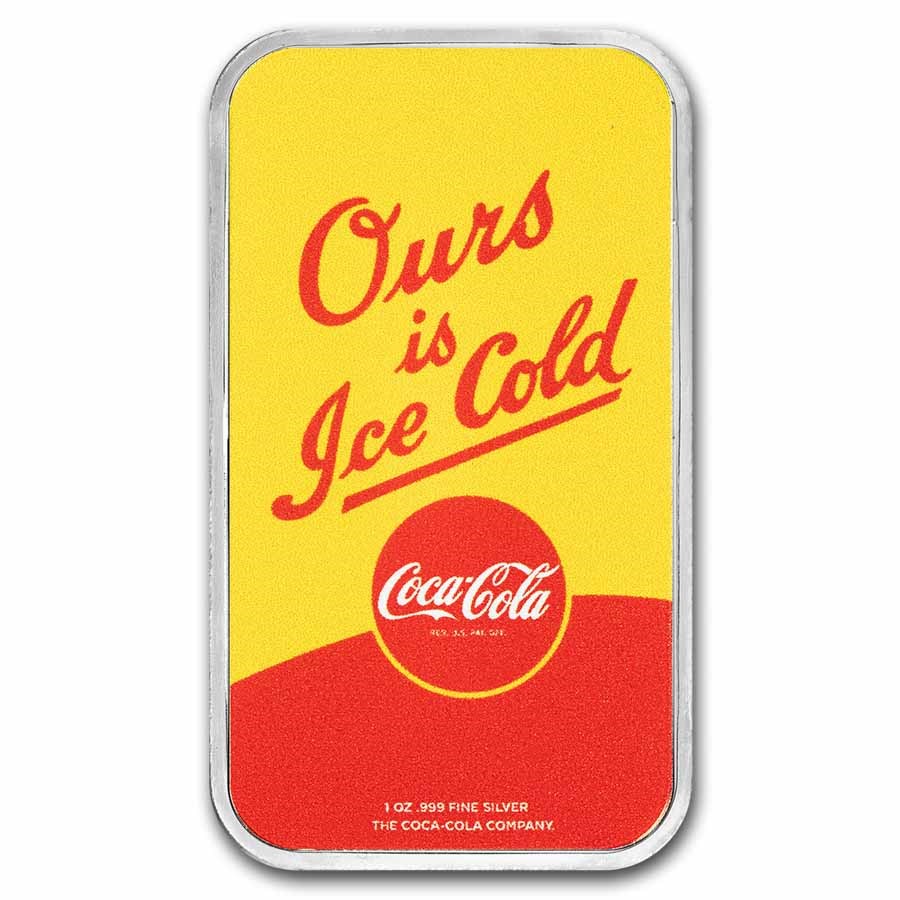 Coca-Cola® 1 oz Silver Summer Fun Colorized Bar (in TEP)