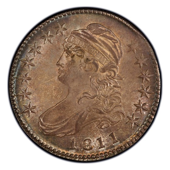 1811 Capped Bust Half Dollar MS-66+ PCGS (Overton 107, Small 8)