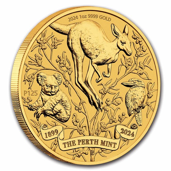 2024 Australia 1 oz Gold Perth Mint's 125th Anniversary BU