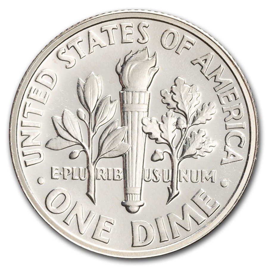 1962 Roosevelt Dime 50-Coin Roll Proof