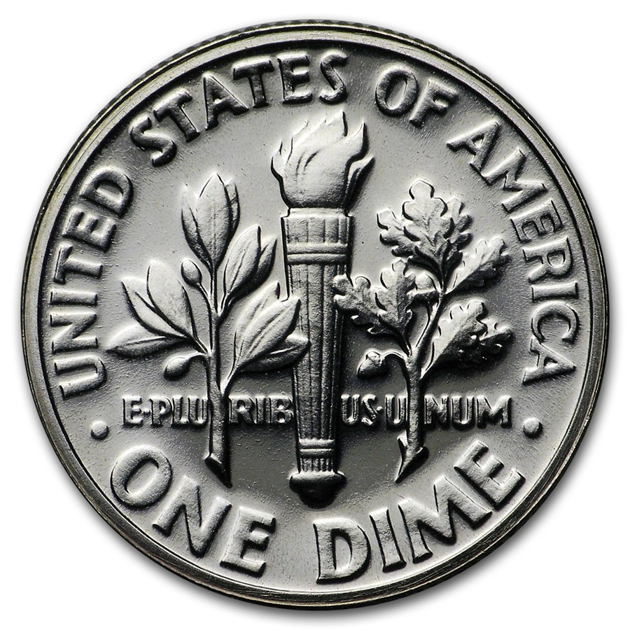 1961 Roosevelt Dime 50-Coin Roll Proof