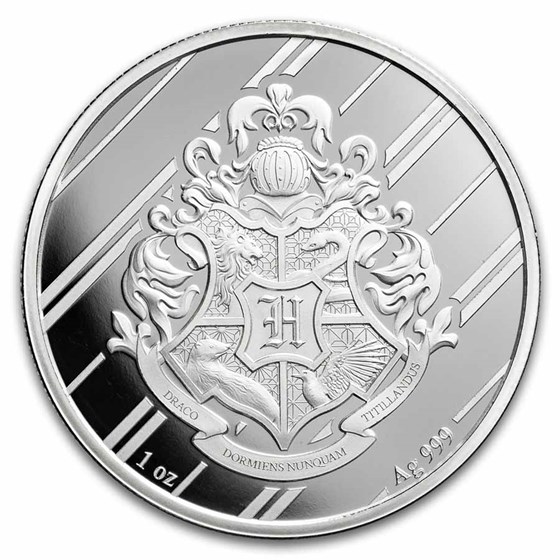 Harry Potter 1 oz Silver Houses; Slytherin BU