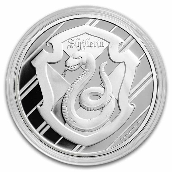 Harry Potter 1 oz Silver Houses; Slytherin BU