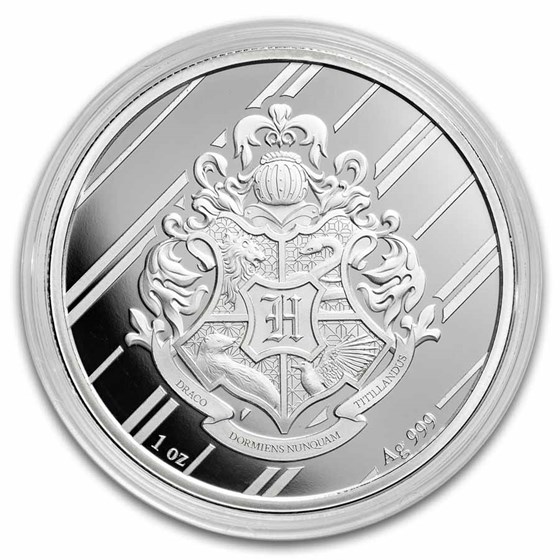 Harry Potter 1 oz Silver Houses; Slytherin BU