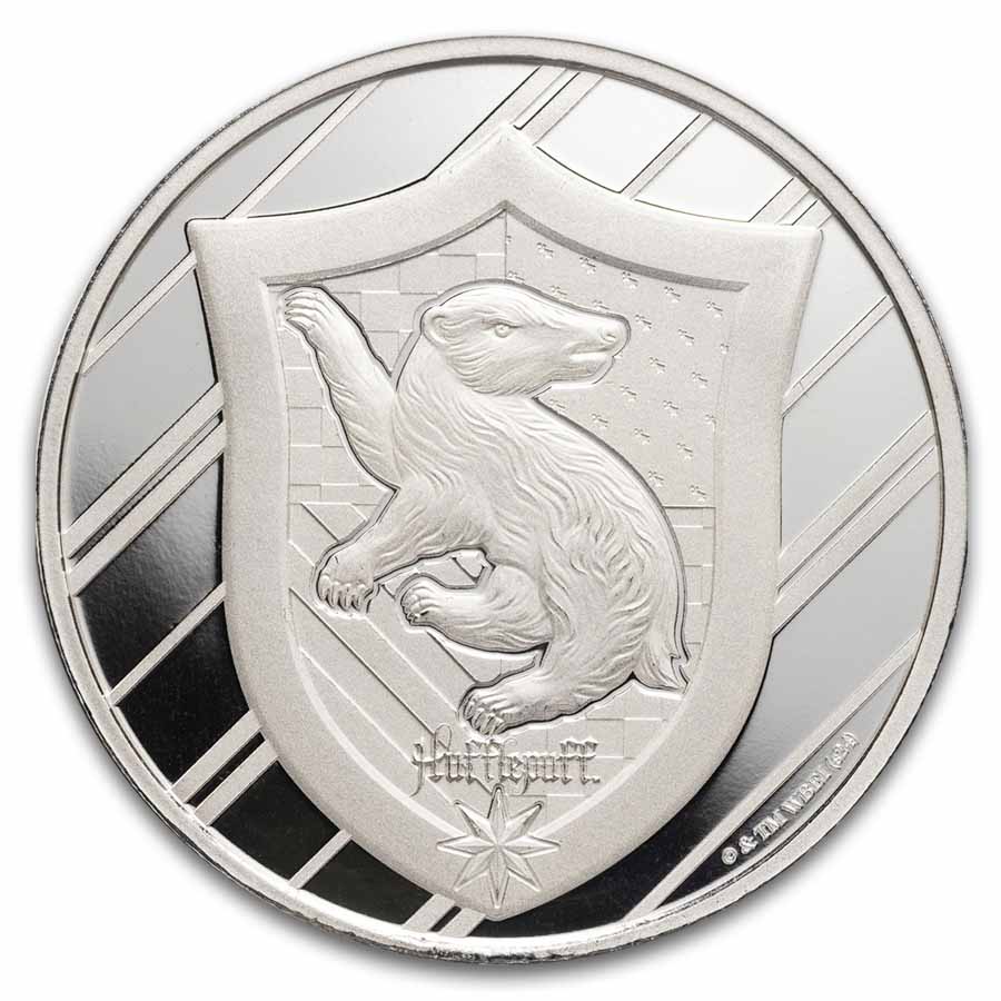 Harry Potter 1 oz Silver Houses; Hufflepuff BU