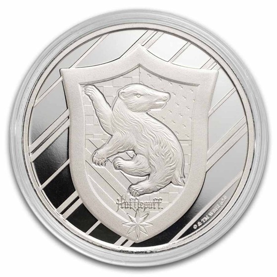 Harry Potter 1 oz Silver Houses; Hufflepuff BU