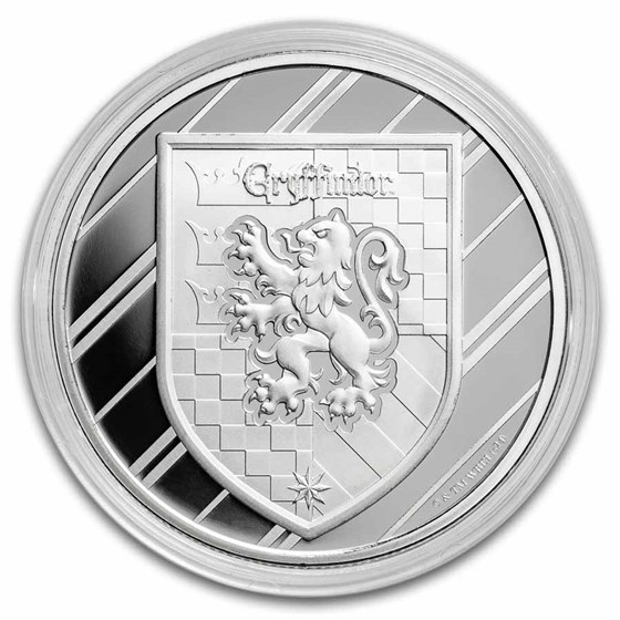 Harry Potter 1 oz Silver Houses; Gryffindor BU