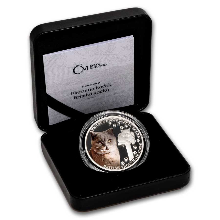 2024 Niue 1 oz Silver Proof Cat Breeds: British Shorthair