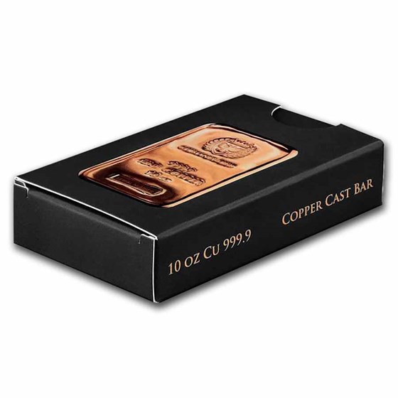 10 oz Copper Bar - Germania (Poured, .9999 Fine)