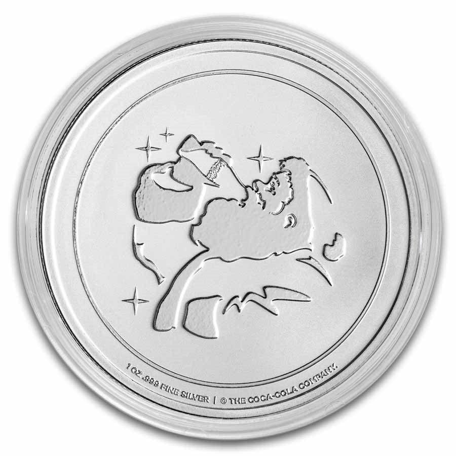 Coca-Cola® Santa 1 oz Silver BU