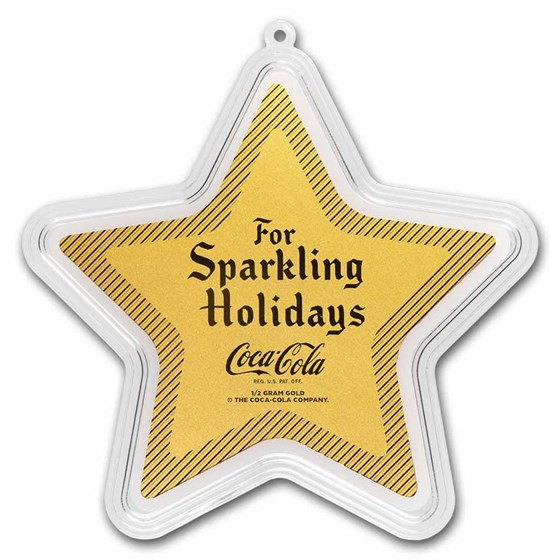 Coca-Cola® 1/2 gram Holiday Gold Star Ornament