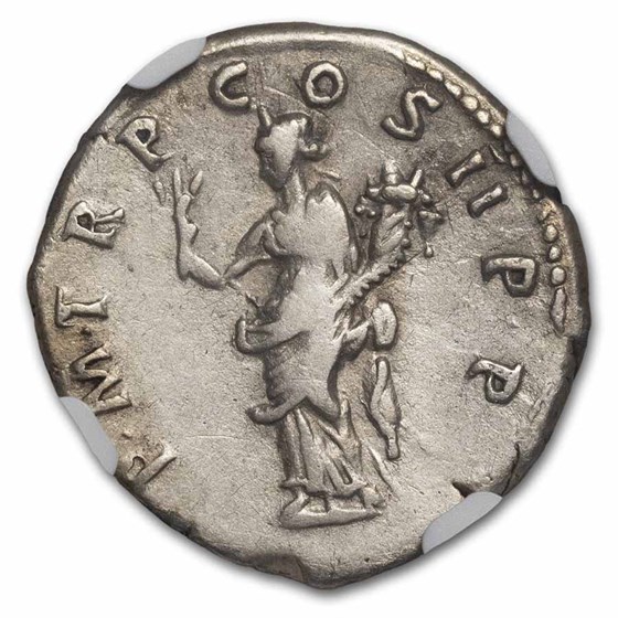 Roman Empire AR Denarius Trajan (98-117 AD) VF NGC (Random Coin)