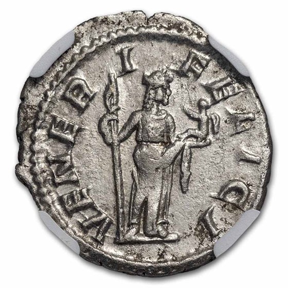 Rome Silver Denarius Julia Mamaea 222-35 AD XF NGC (Random Coin)