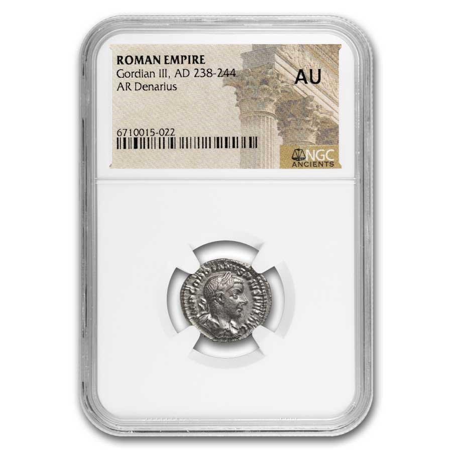 Rome Dbl Denarius Gordian III 238-244 AD AU NGC (Random Coin)