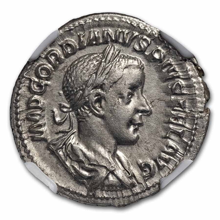 Rome Dbl Denarius Gordian III 238-244 AD Ch AU NGC (Random Coin)