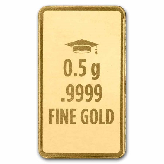 1/2 gram Gold Bar - 2026 Graduation (Colorful Caps In TEP)