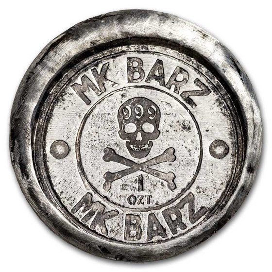 1 oz Hand Poured Silver Round - Sighting of the Century "Bigfoot"