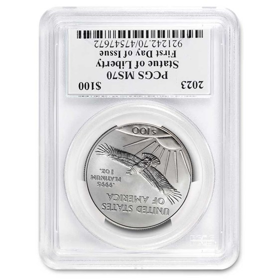 2023 1 oz American Platinum Eagle MS-70 PCGS (FDI, Hall)