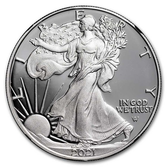 2021-S American Silver Eagle (Type 2) PF-70 NGC (FDI, Mercanti)