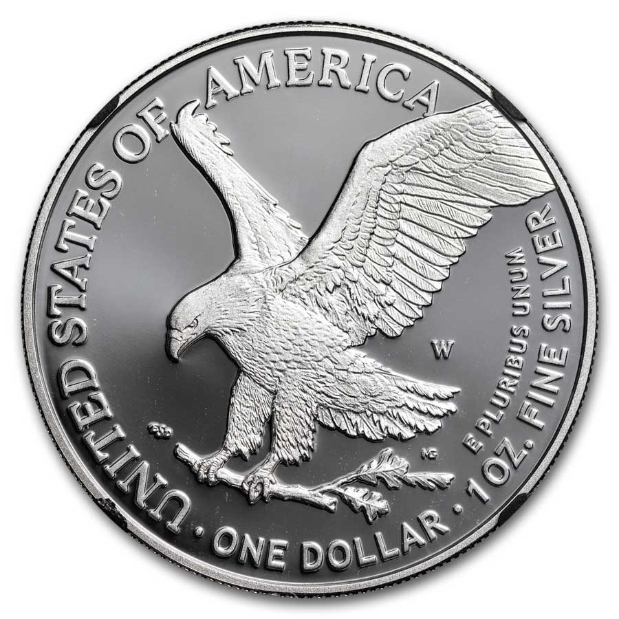 2021-S American Silver Eagle (Type 2) PF-70 NGC (FDI, Mercanti)