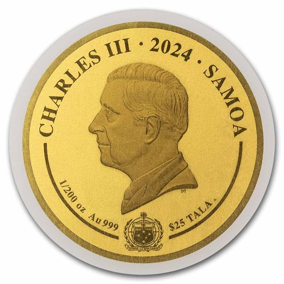 2024 Samoa 1/200 oz Gold Harry Potter: Voldemort