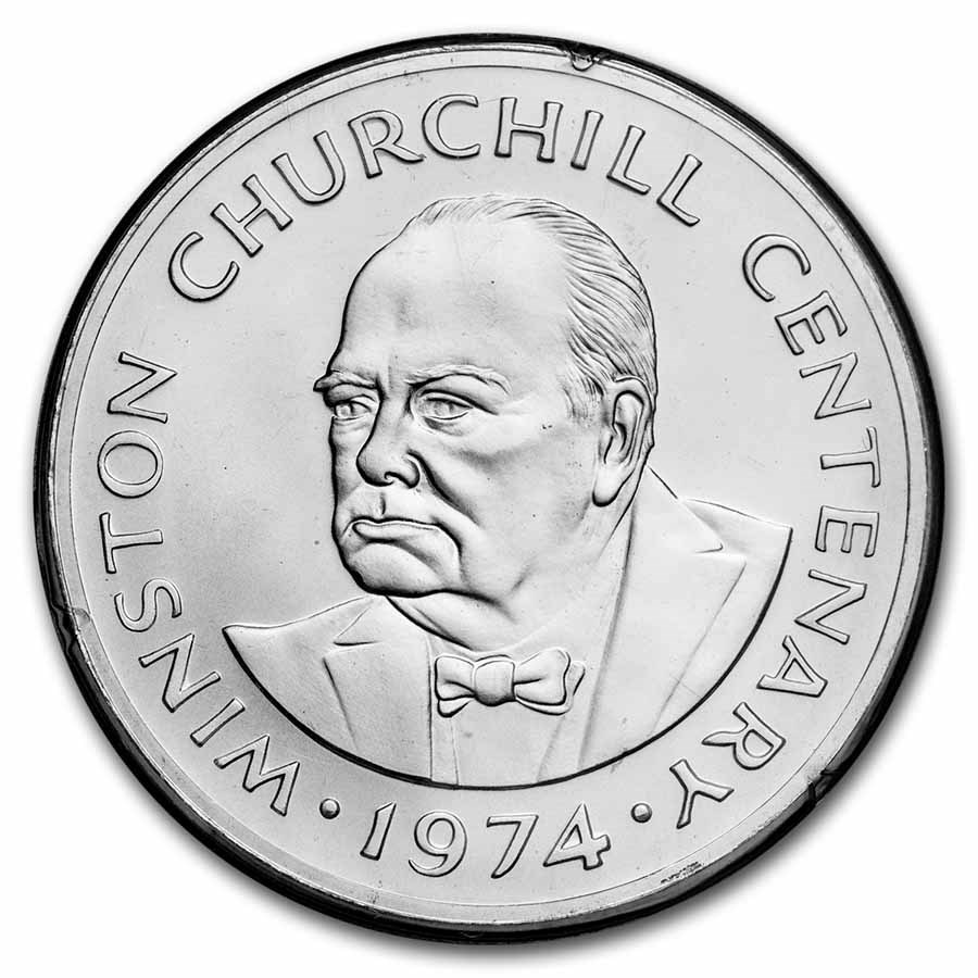 1974 Turks & Caicos Silver 20 Crowns Matte