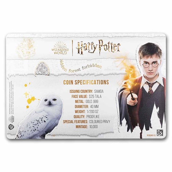 2024 Samoa 1/200 oz Gold Harry Potter: Ravenclaw