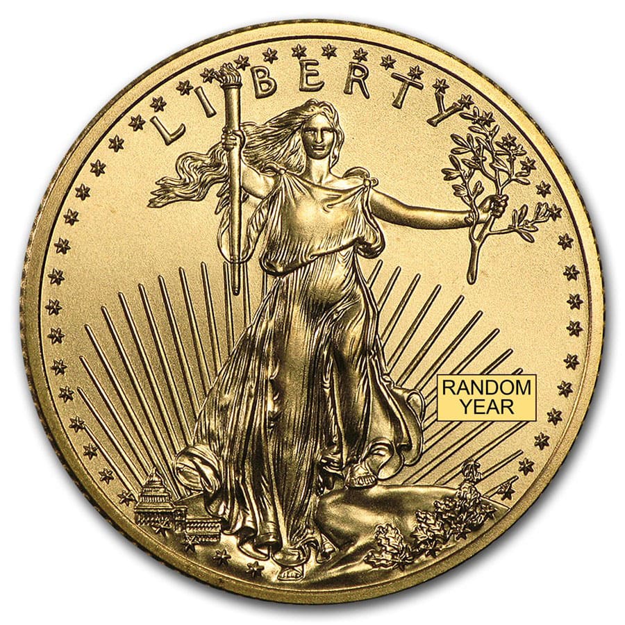 1/4 oz American Gold Eagle Coin BU (Random Year) 1/4 oz American Gold Eagle Coin BU (Random Year)