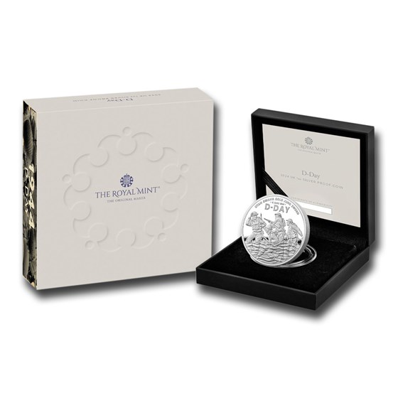 2024 GB 1 oz Silver £2 Proof 80th Anniversary D-Day