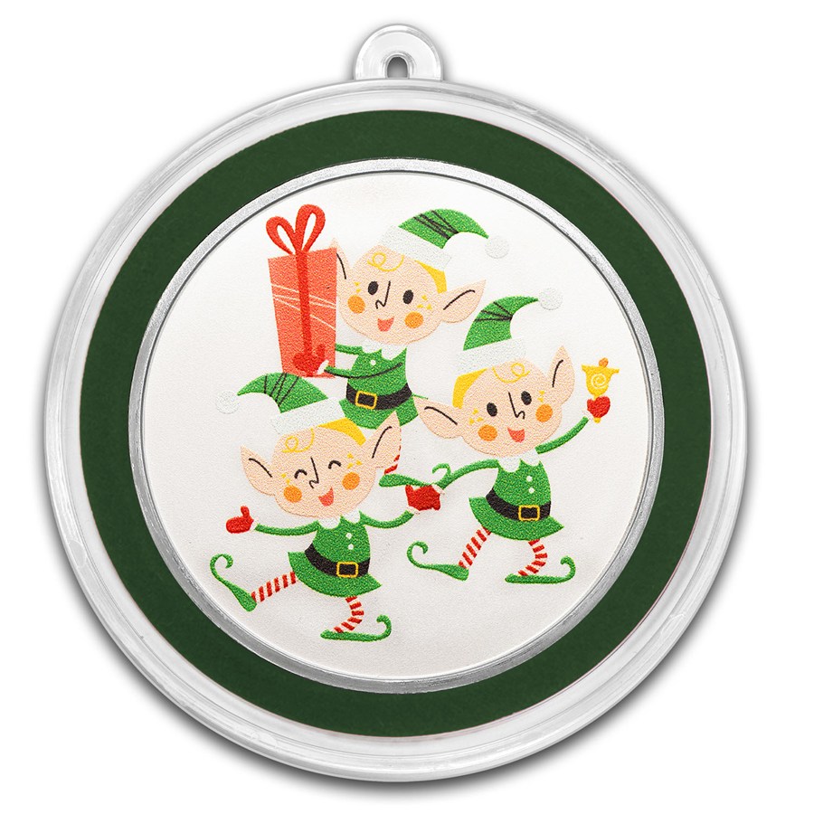 1 oz Silver Colorized Round - Official Elf Crew