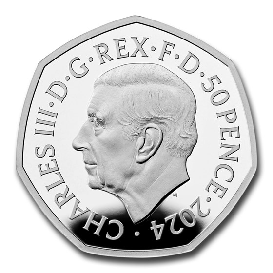 2024 GB Star Wars: X-Wing Silver 50 Pence Proof Color Coin