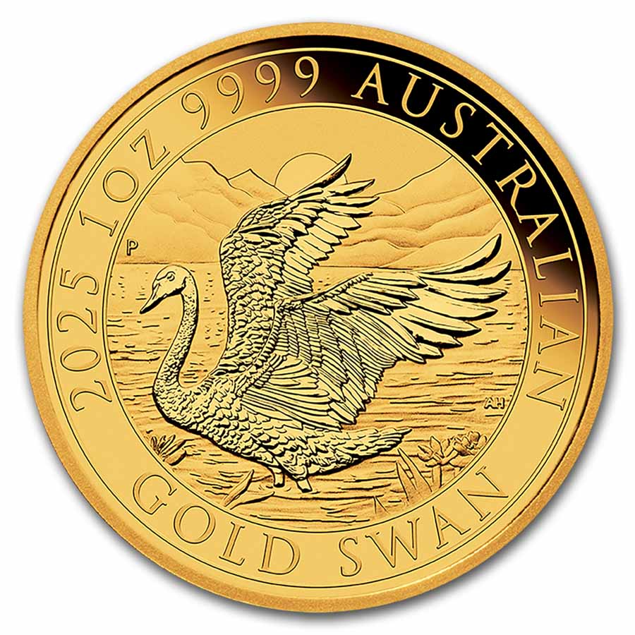2025 Australia 1 oz Gold Swan BU