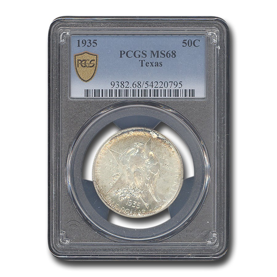 1935 Texas Half Dollar MS-68 PCGS