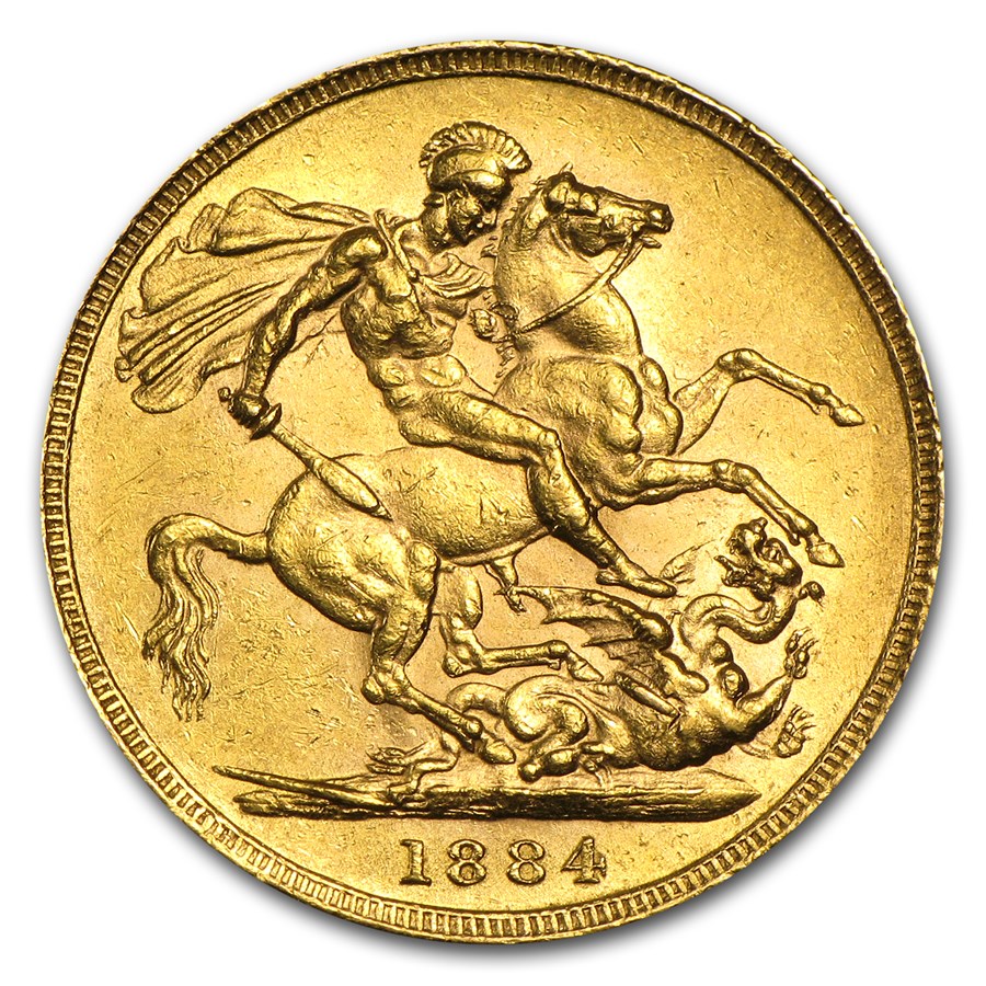 Great Britain Gold Victoria Sovereign Coins (Random) Avg Circ