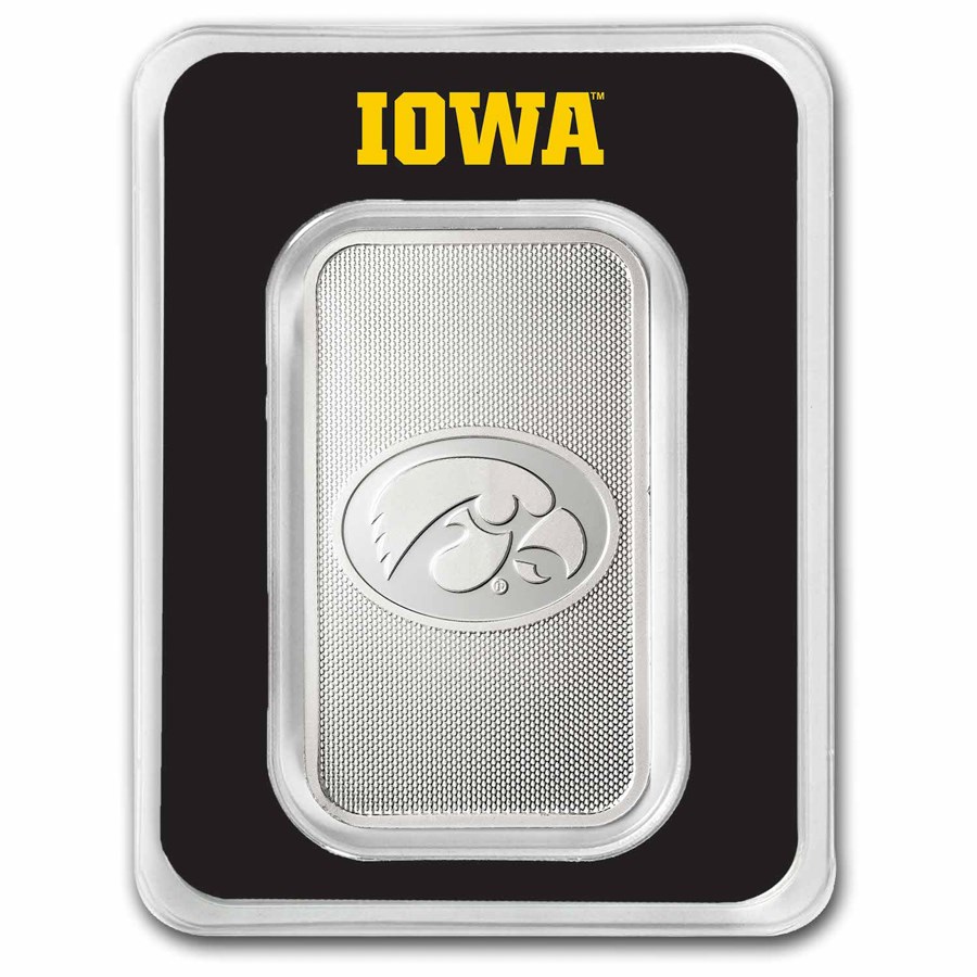 University of Iowa 1 oz Silver Bar (in TEP) University of Iowa 1 oz Silver Bar (in TEP)
