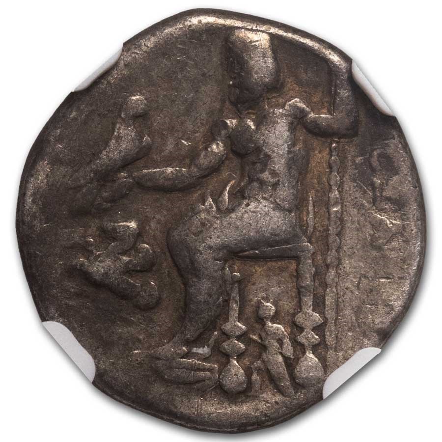 Macedon Alexander III Drachm 336-323 BC Fine NGC Posthumous Issue
