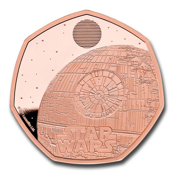 2024 GB Star Wars :Death Star II Gold 50 Pence Proof Coin