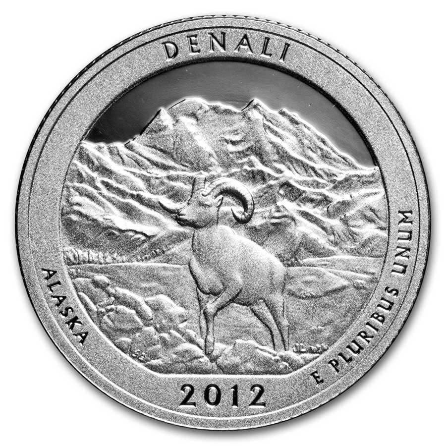 2012-S Quarter ATB Denali 40-Coin Proof Roll (Silver)