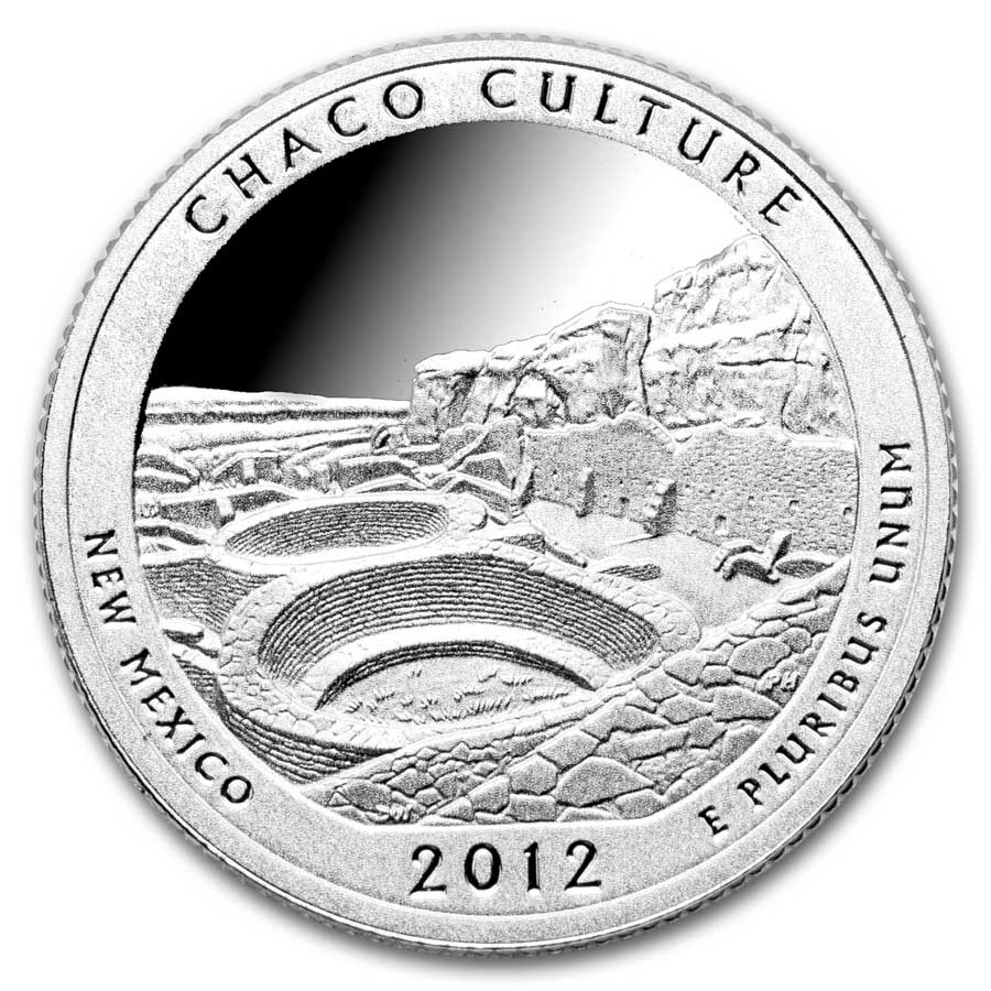 2012-S ATB Quarter Chaco Culture 40-Coin Proof Roll (Silver)