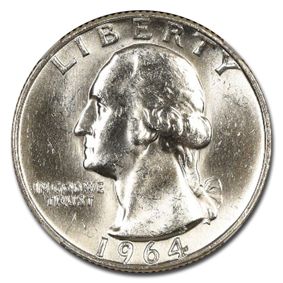1964-D Washington Quarter MS-63 NGC (Type C Rev, FS-901, Fivaz)