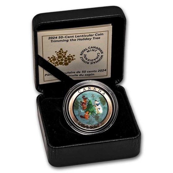 2024 Canada 50-Cent Lenticular Trimming the Holiday Tree