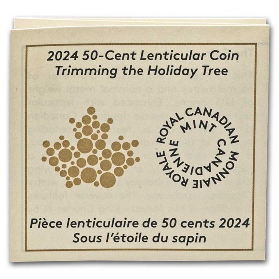 2024 Canada 50-Cent Lenticular Trimming the Holiday Tree
