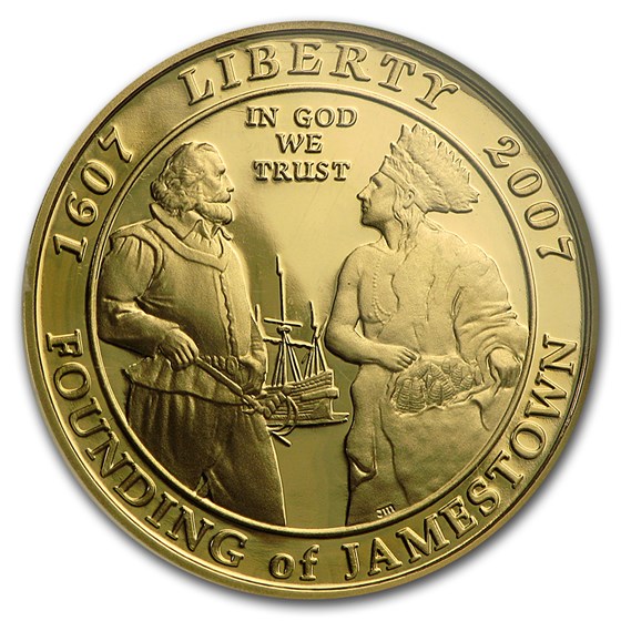 2007-W Gold $5 Commem Jamestown PF-70 NGC