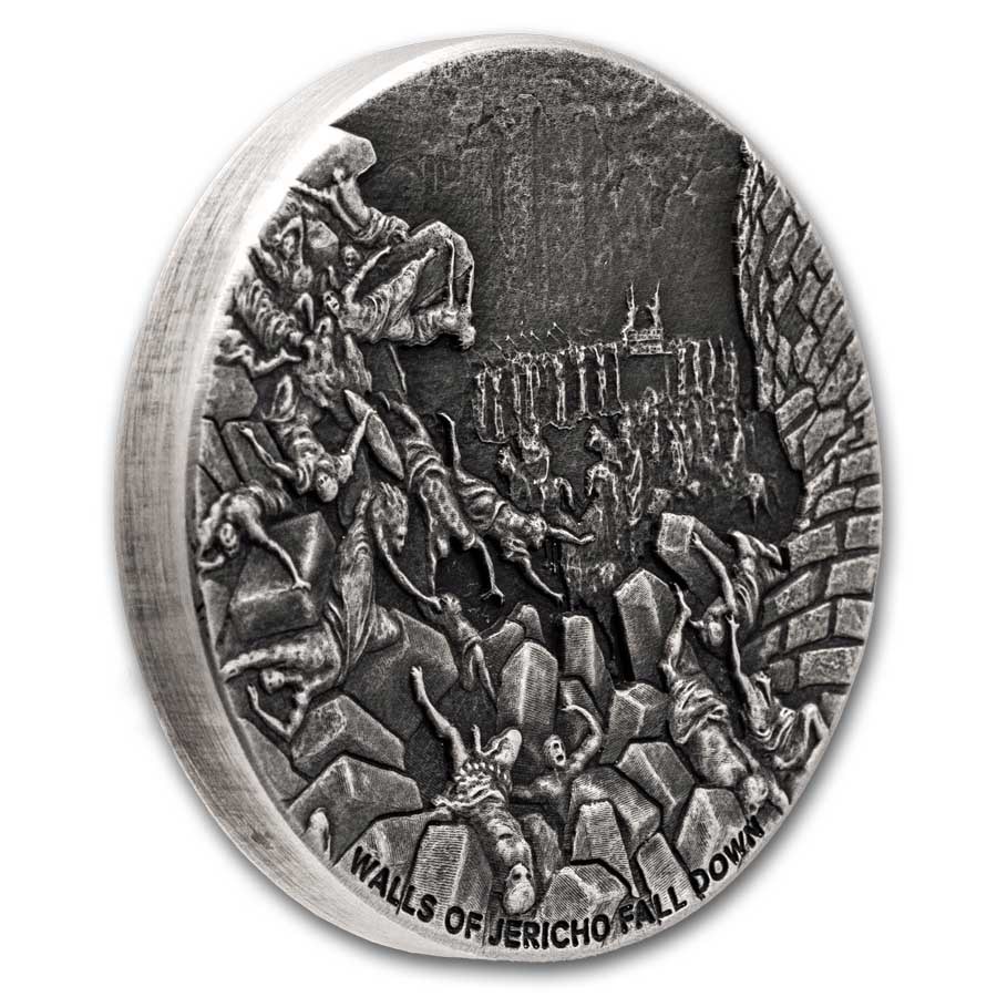 2024 2 oz Silver Coin - Biblical Series (Walls of Jericho Fall)