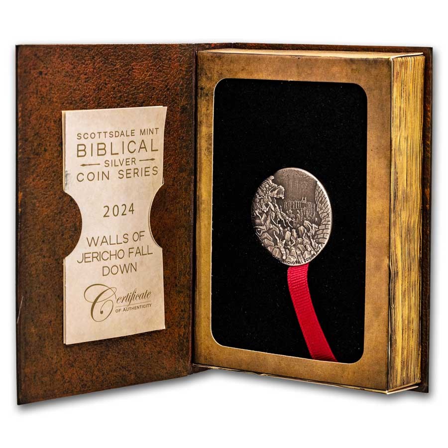 2024 2 oz Silver Coin - Biblical Series (Walls of Jericho Fall)