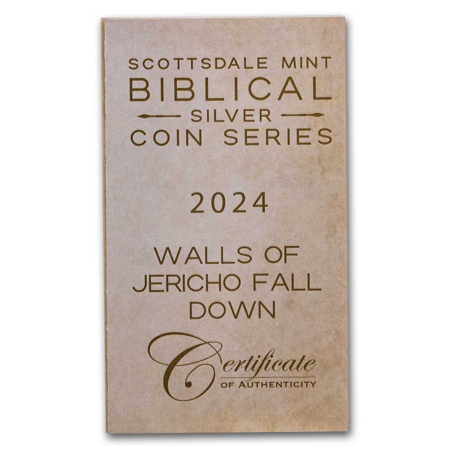 2024 2 oz Silver Coin - Biblical Series (Walls of Jericho Fall)