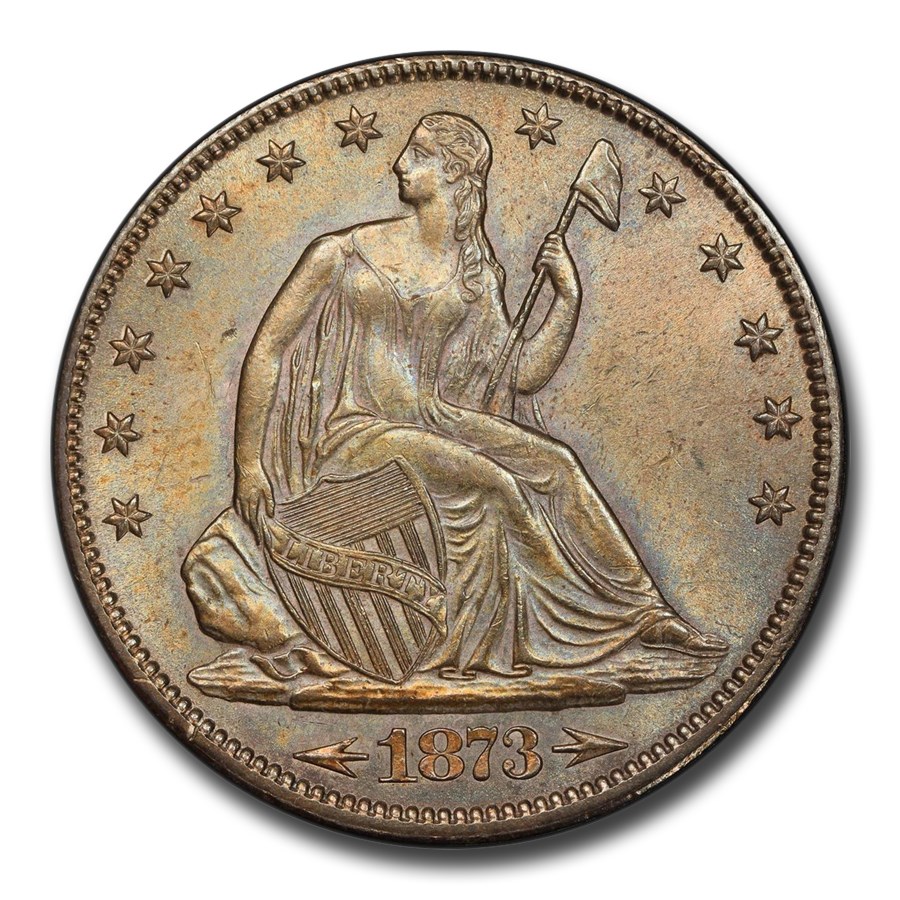 1873-CC Liberty Seated Half Dollar MS-64 PCGS CAC (Arrows)