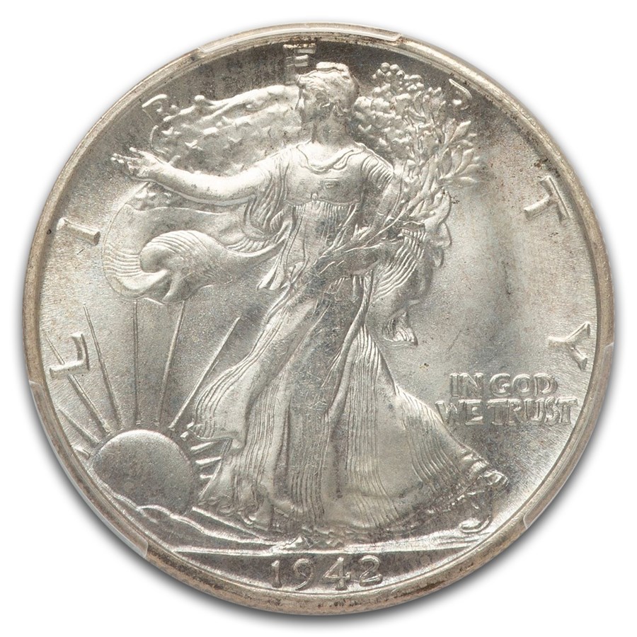 1942-S Walking Liberty Half Dollar MS-67 PCGS